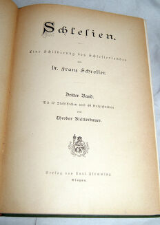 SCHROLLER- SCHLESIEN. EINE SCHILDERUNG DES SCHLESIERLANDES t.3 - 2
