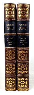 DUMAS- HRABIA MONTE CHRISTO t.I-II [komplet], il. Uniechowski skóra - 2