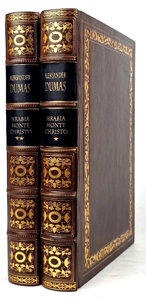 DUMAS- HRABIA MONTE CHRISTO t.I-II [komplet], il. Uniechowski skóra