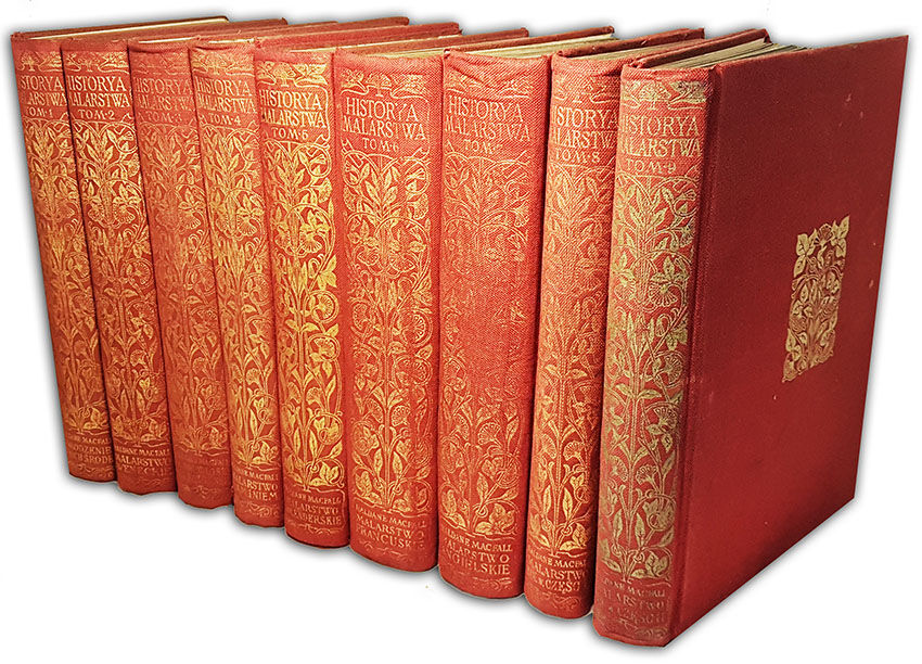 MACFALL - HISTORYA MALARSTWA T.1-9 [komplet ] OPRAWA WYDAWNICZA 300 barwnych tablic