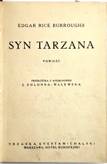 BURROUGHS -  TARZAN. Zestaw pierwszych polskich wydań, 9 tomów - 3