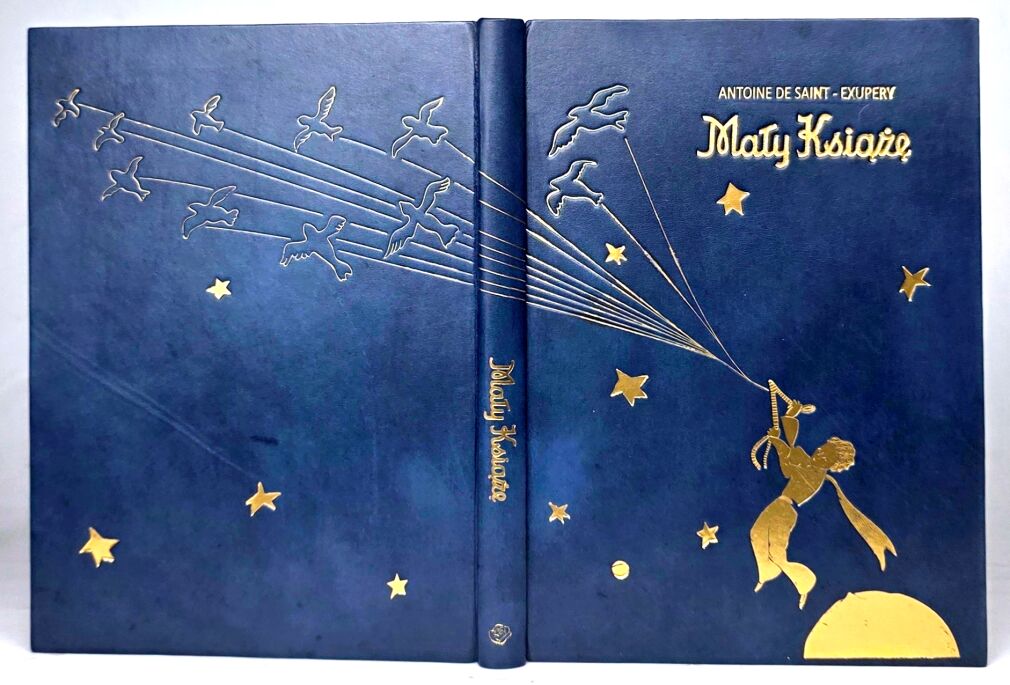 ANTOINE DE SAINT-EXUPERY - MAŁY KSIĄŻĘ wyd.1967r. skórzana oprawa artystyczna