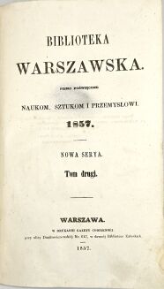 [WYCIECZKA NA LITWĘ] BIBLIOTEKA WARSZAWSKA 1857 t.1-2 - 4