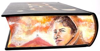 Frank Herbert- The Great Dune Trilogy premium leather rebound, fore edge painting - 5