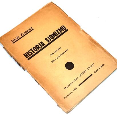 ZINEMAN -  HISTORJA SJONIZMU t.1 wyd. 1935