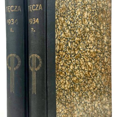 TĘCZA. Ilustrowane pismo tygodniowe (kulturalno-społeczne). R.VIII, 1934, z. 1-12 [komplet w 2 wol.]