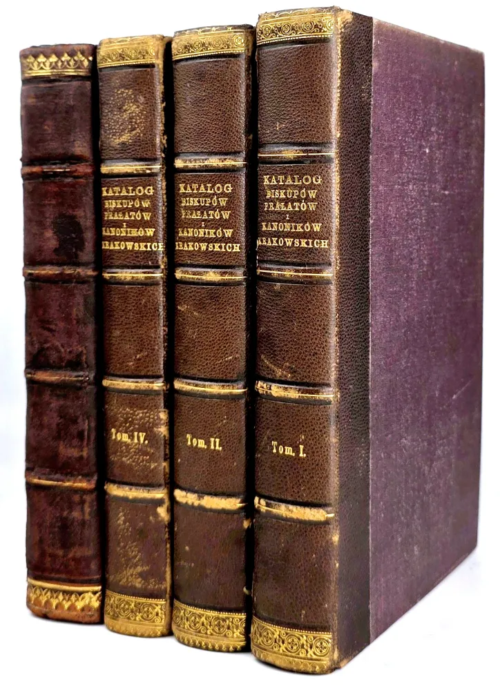 ŁĘTOWSKI- KATALOG BISKUPÓW, PRAŁATÓW I KANONIKÓW KRAKOWSKICH T. I–IV [komplet w 4 wol.]