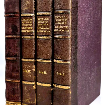 ŁĘTOWSKI- KATALOG BISKUPÓW, PRAŁATÓW I KANONIKÓW KRAKOWSKICH T. I–IV [komplet w 4 wol.]
