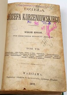 KORZENIOWSKI- DZIEŁA wyd. 1871 t.1-12 [komplet w 12wol.] - 6