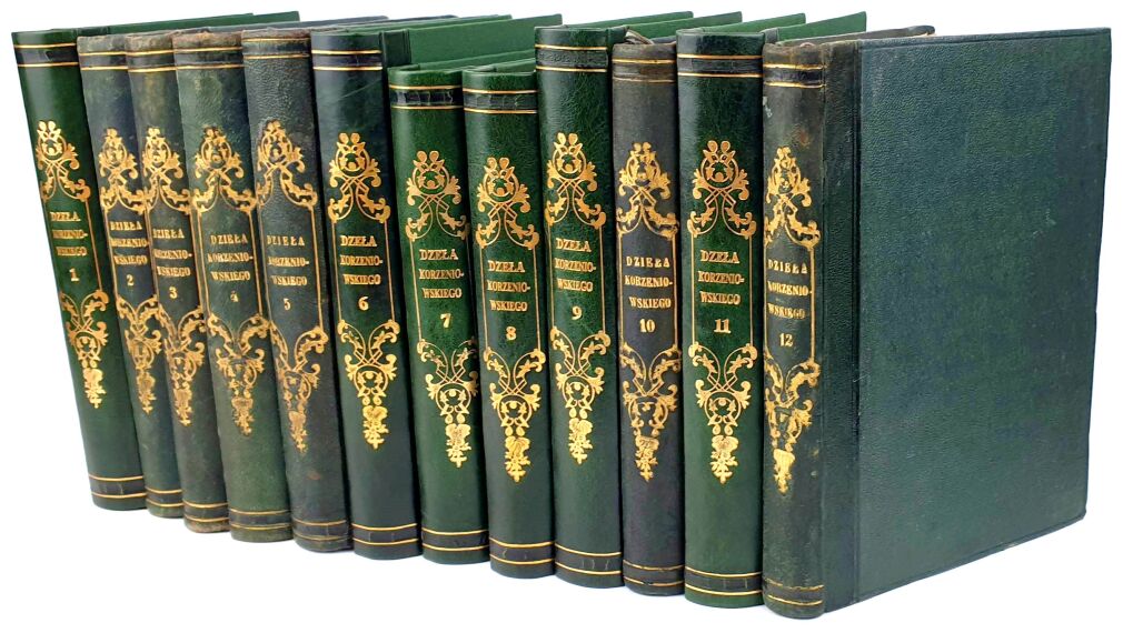 KORZENIOWSKI- DZIEŁA wyd. 1871 t.1-12 [komplet w 12wol.]