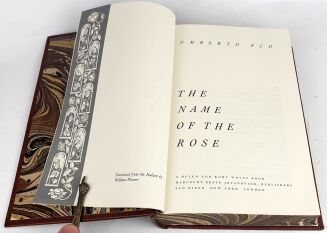 Umberto Eco - The Name Of The Rose 1st edition,  premium leather rebound - 6