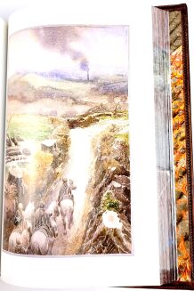 J.R.R. Tolkien - The Lord Of The Rings Exclusive Leather Binding, limited edition, copy number 45, fore edge painting - 14