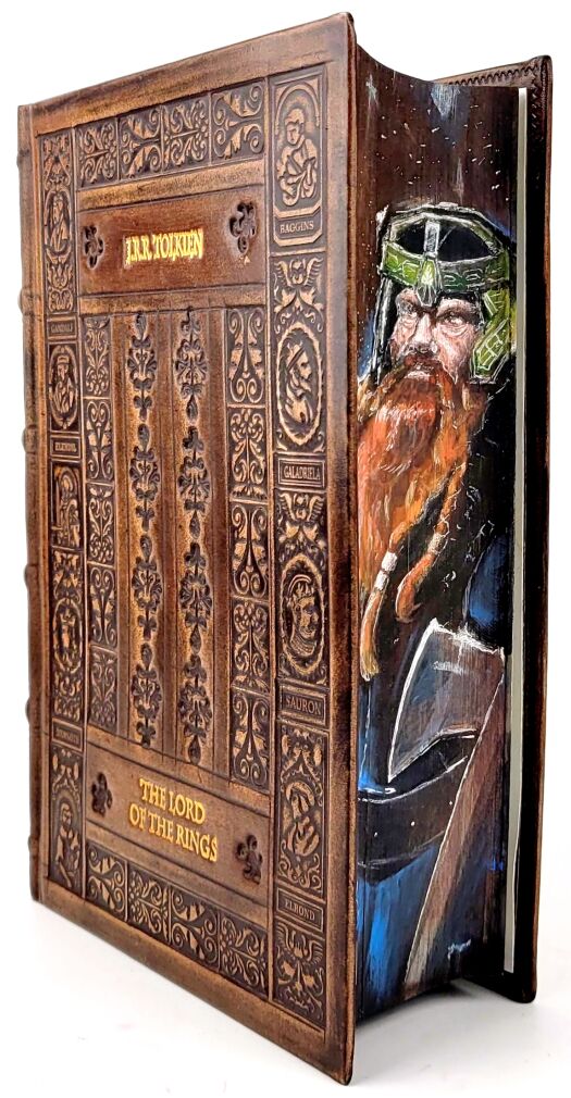 J.R.R. Tolkien - The Lord Of The Rings Exclusive Leather Binding, limited edition, copy number 45, fore edge painting