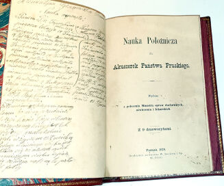 NAUKA POŁOŻNICZA DLA AKUSZEREK PAŃSTWA PRUSKIEGO WYD. 1879, 9 drzeworytów - 3