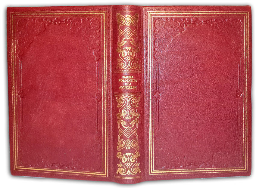 NAUKA POŁOŻNICZA DLA AKUSZEREK PAŃSTWA PRUSKIEGO WYD. 1879, 9 drzeworytów