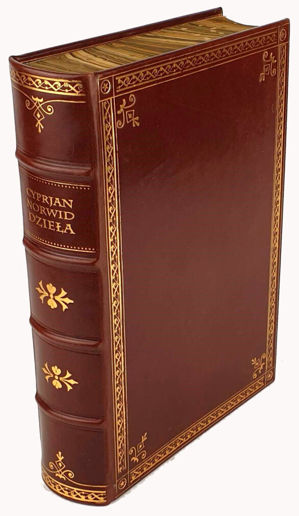 NORWID - DZIEŁA wyd.1934 oprawa luksusowa skóra