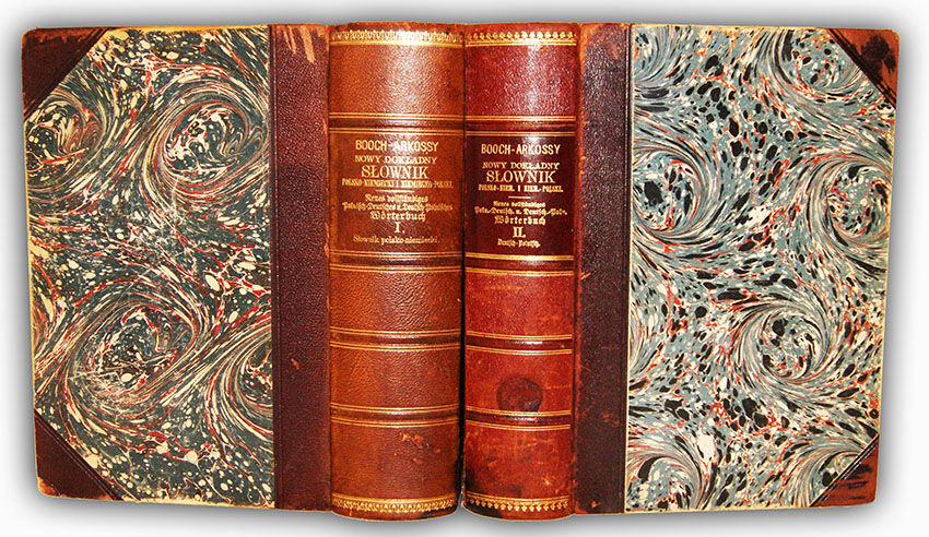 BOOCH-ARKOSSY- NOWY DOKŁADNY SŁOWNIK POL.-NIEM. I NIEM-POL. 2wol. wyd. 1879-81