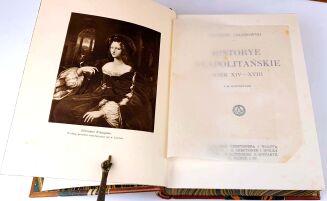CHŁĘDOWSKI- ROKOKO WE WŁOSZECH; DWÓR W FERRARZE; RZYM 2T.; HISTORYE NEAPOLITAŃSKIE 5wol. OPRAWA - 11