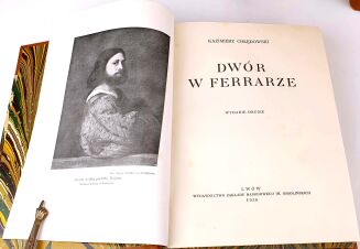 CHŁĘDOWSKI- ROKOKO WE WŁOSZECH; DWÓR W FERRARZE; RZYM 2T.; HISTORYE NEAPOLITAŃSKIE 5wol. OPRAWA - 14