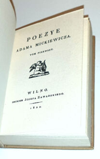 MICKIEWICZ - POEZYE Wilno 1822r. [reprint] - 2