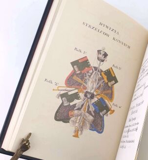 ROCZNIK WOYSKOWY Królestwa Polskiego 1825r. oprawa skóra - 6