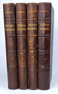 MOMMSEN- HISTORYA RZYMSKA T. 1-4 (komplet w 4wol.) wyd. 1867 - 2