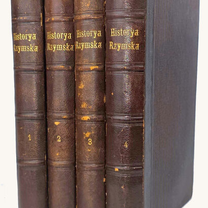 MOMMSEN- HISTORYA RZYMSKA T. 1-4 (komplet w 4wol.) wyd. 1867