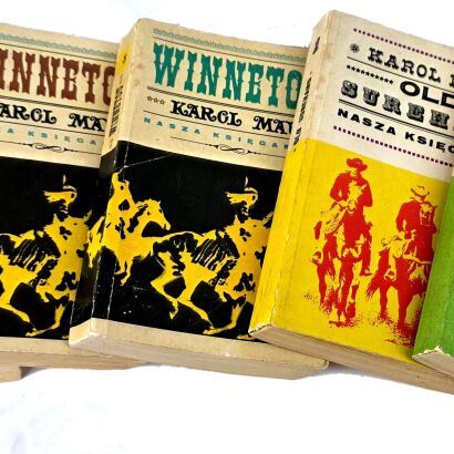 MAY- WINNETOU 1-3. OLD SUREHAND 1-2. wyd. 1968-9