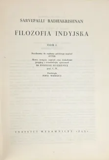 RADHAKRISHNAN - FILOZOFIA INDYJSKA T. 1-2 (komplet) wyd. 1958-1960 - 3