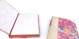 LE BON- PSYCHOLOGIA ROZWOJU NARODÓW, PSYCHOLOGJA TŁUMU. Wyd.1, 1902, 1930. Oprawa pergamin z epoki. - 3