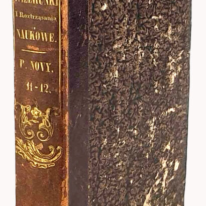 WIZERUNKI I ROZTRZĄSANIA NAUKOWE t.11-12, Wilno 1836; Pierwodruk rozprawy Józefa Kraszewskiego