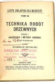 SZYDELSKI- TECHNIKA ROBÓT DRZEWNYCH 1926 - 4