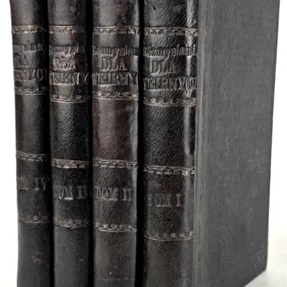 CHAIGNON - ROZMYŚLANIA DLA WIERNYCH T.1-4 [komplet w 4 wol.] wyd. 1895