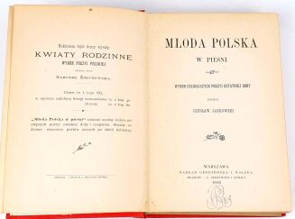 JANKOWSKI - MŁODA POLSKA W PIEŚNI wyd. 1898r. Oprawa Karol Wójcik Introligator-Kraków - 6