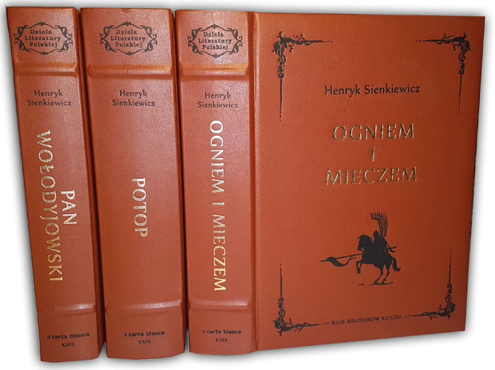 SIENKIEWICZ- TRYLOGIA: PAN WOŁODYJOWSKI, POTOP, OGNIEM I MIECZEM skóra ilustracje Beata Sajewska