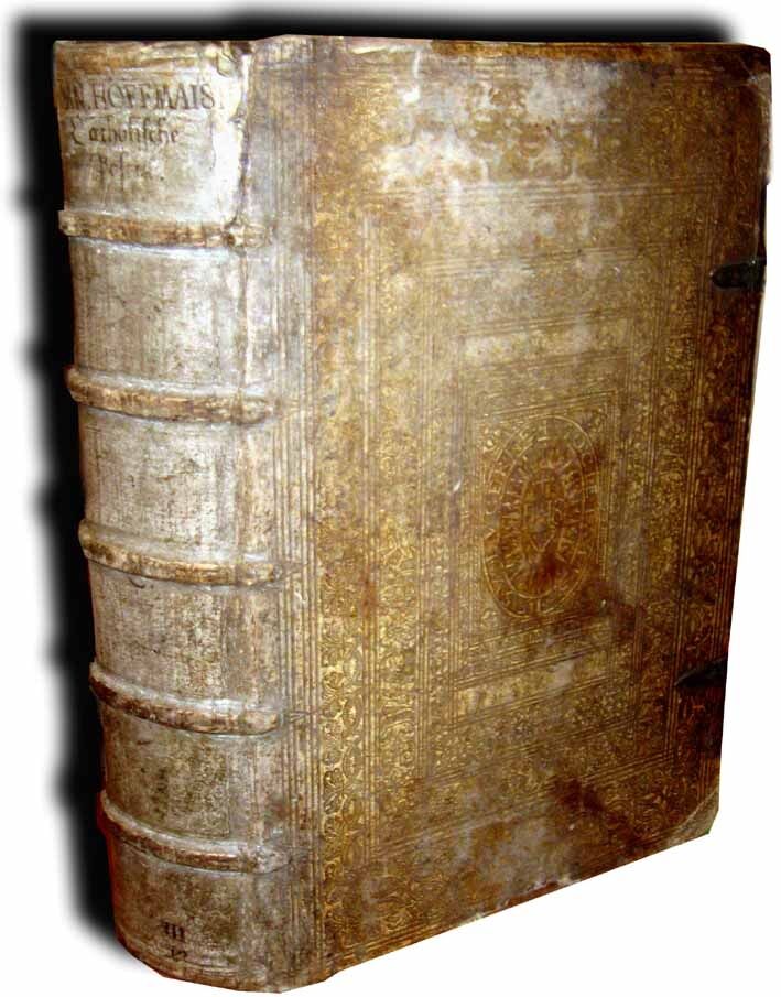 HOFMEISTER- POSTILLA EVANGELICA wyd. 1575 OPRAWA SKÓRA NA DESCE, FOLIO, DRZEWORYTY