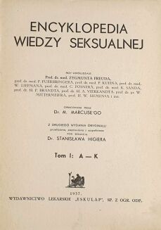 FREUD, MARCUSE; HIGIER- ENCYKLOPEDIA WIEDZY SEKSUALNEJ t.1-4 [komplet w 4 wol.] wyd.1937 - 3