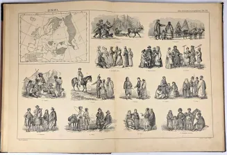 SCHNEIDER - ATLAS PRZYRODNICZO-GEOGRAFICZNY ZAWIERAJĄCY TYPY KRAJOBRAZÓW, LUDZI, ZWIERZĄT I ROŚLIN 18 tablic - 5