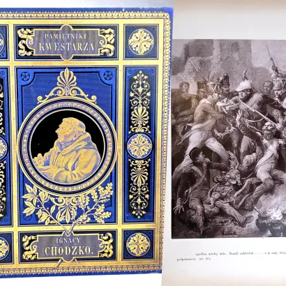 CHODŹKO- PAMIĘTNIKI KWESTARZA  wyd. 1881 Z dwunastoma rycinami E. M. Andriollego.