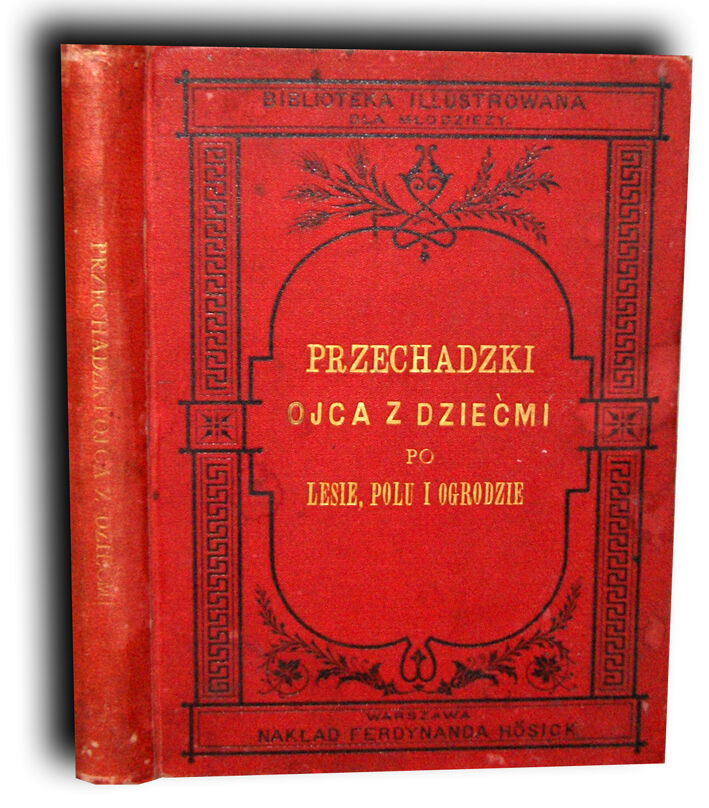 LEJOWA - PRZECHADZKI OJCA Z DZIEĆMI wyd. 1881 drzeworyty OPRAWA