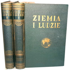 MOŚCIŃSKI, SUMIŃSKI- ZIEMIA I LUDZIE EUROPA  i AZJA wyd. 1934-35. Oprawa Zjawiński