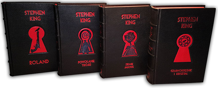 Stephen King, Mroczna Wieża, Dark Tower, symbol KA, luksusowe książki w skórzanych oprawach, książka na ekskluzywny prezent,  książki oprawione w skórę, luxury gifts, exclusive leather bound books, bookbinder, leather binding, oprawa książek w skórę