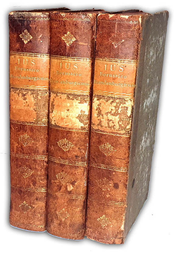 PRAWO PRUSKIE - IUS BORUSSICO-BRANDENBURGICUM t.1 cz.1-2 [w 3 wol.] wyd.1799-1801