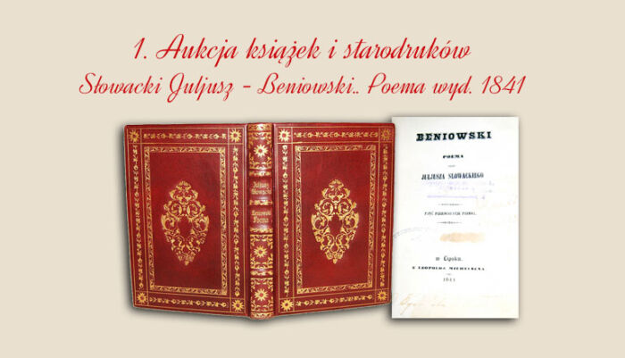 The first bibliophile auction of books and old prints.