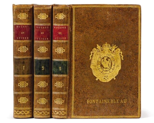 Superexlibris cesarza Francuzów Napoleona Bonaparte, czyli Napoleon I - bóg wojny i biblioman. 