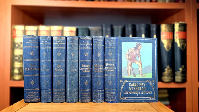 Pierwsze polskie wydania powieści Karola Maya - białe kruki kolekcjonerskie.